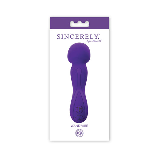 Sincerely Wand Vibe-Purple | 646709520663 | Available at EroticWarehouse.com