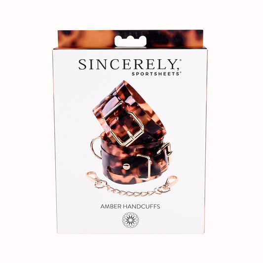 Amber Hand Cuffs | 646709521004 | Available at EroticWarehouse.com