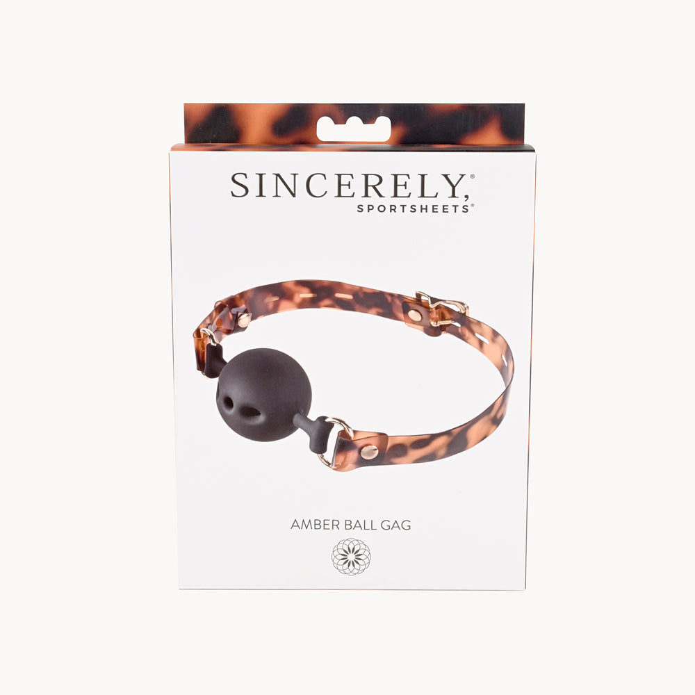 Amber Ball Gag | 646709521028 | Available at EroticWarehouse.com