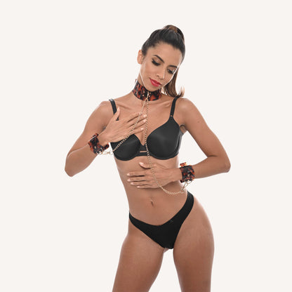 Amber Neck And Wrist Restraint | 646709521035 | Available at EroticWarehouse.com