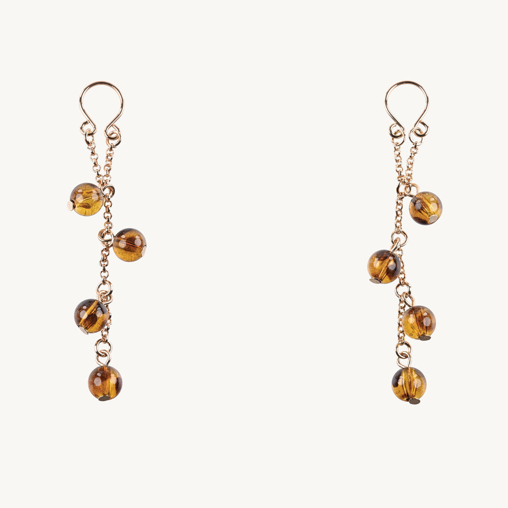 Amber Nipple Jewelry | 646709521042 | Available at EroticWarehouse.com