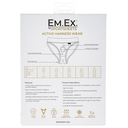 Em.Ex Silhouette Harness 2Xl | 646709661069 | Available at EroticWarehouse.com