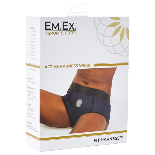 Em.Ex. Fit Harness Gray 2Xl | 646709662134 | Available at EroticWarehouse.com