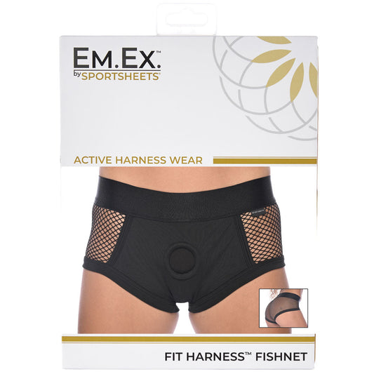 Em.Ex. Fit Harness Fishnet 2Xl | 646709662202 | Available at EroticWarehouse.com