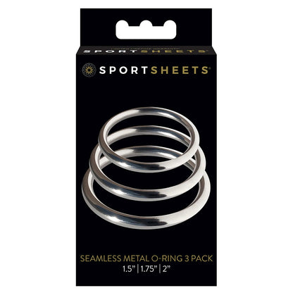 Seamless Metal O Ring 3 Pack | 646709694036 | Available at EroticWarehouse.com