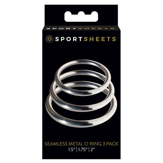 Seamless Metal O Ring 3 Pack | 646709694036 | Available at EroticWarehouse.com