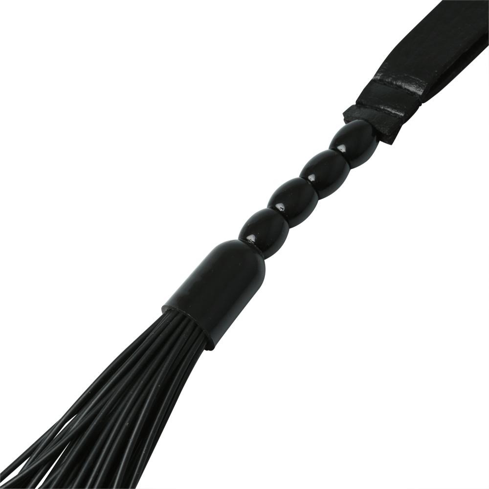 S&M Beaded Flogger Noir | 646709921248 | Available at EroticWarehouse.com