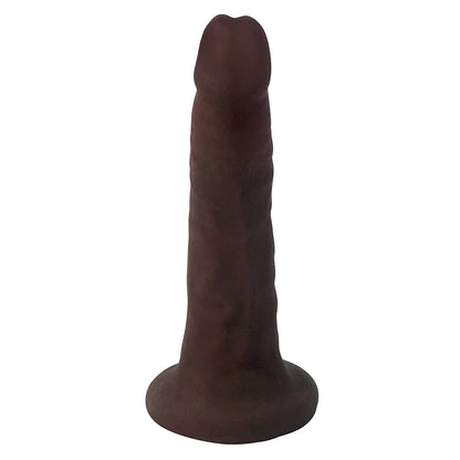 Easy Riders 6" Slim Bioskin Dong Chocolate | 653078939613 | Available at EroticWarehouse.com