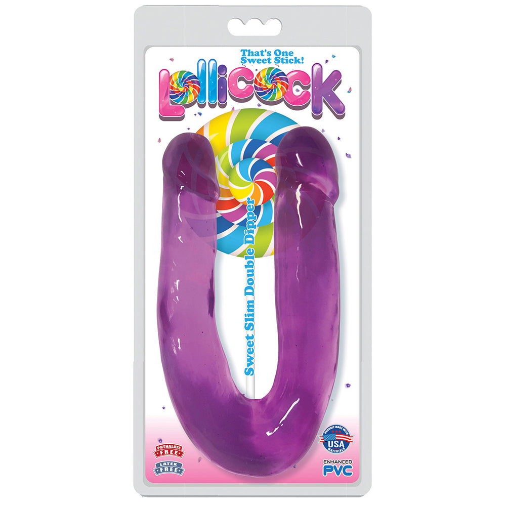Lollicock Sweet Slim Double Dipper Grape | 653078939972 | Available at EroticWarehouse.com