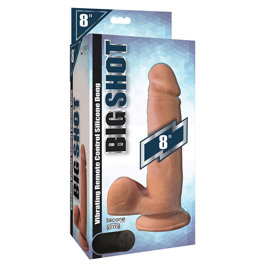 Big Shot 8" With Balls Silicone Vibrating | 653078940275 | Available at EroticWarehouse.com