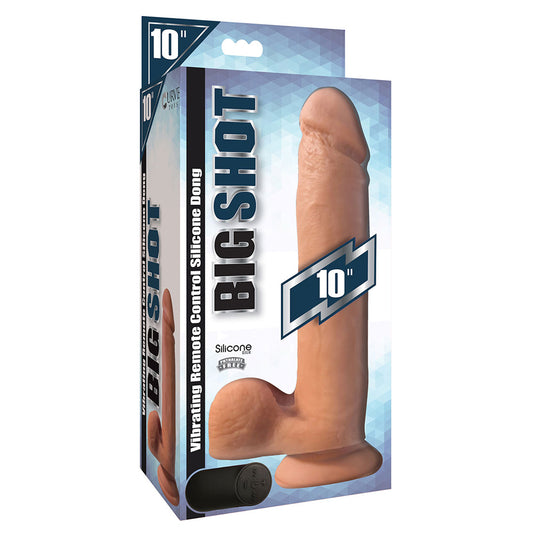Big Shot 10" With Balls Silicone Vibrating | 653078940299 | Available at EroticWarehouse.com