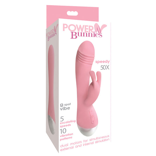 Power Bunnies Speedy 50X Light Pink | 653078940404 | Available at EroticWarehouse.com