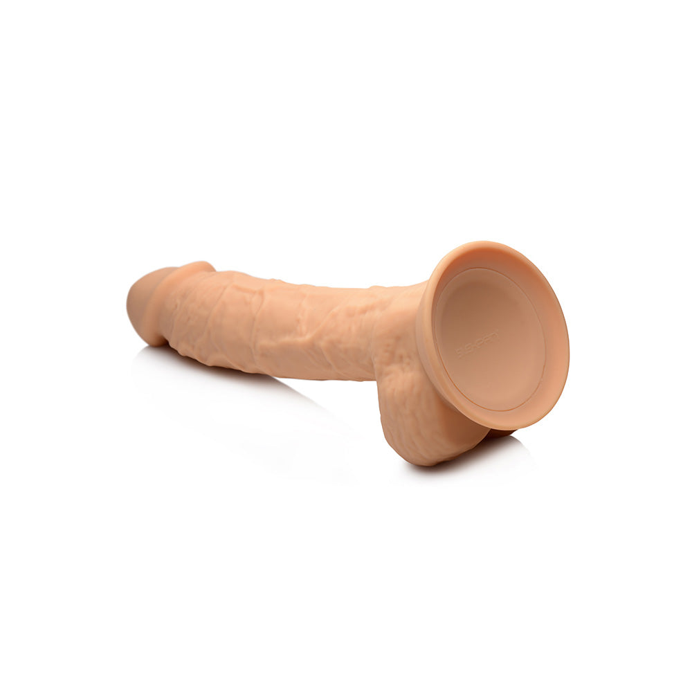 Fleshstixxx 8.5" Silicone Dildo With Balls Tan | 653078940886 | Available at EroticWarehouse.com