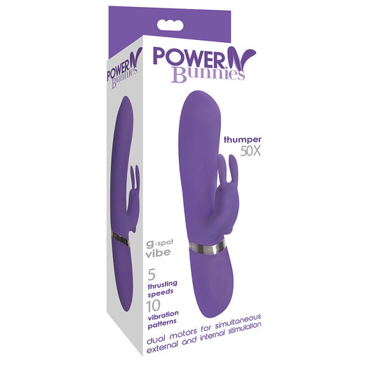 Power Bunnies Thumper 50X Violet | 653078941029 | Available at EroticWarehouse.com