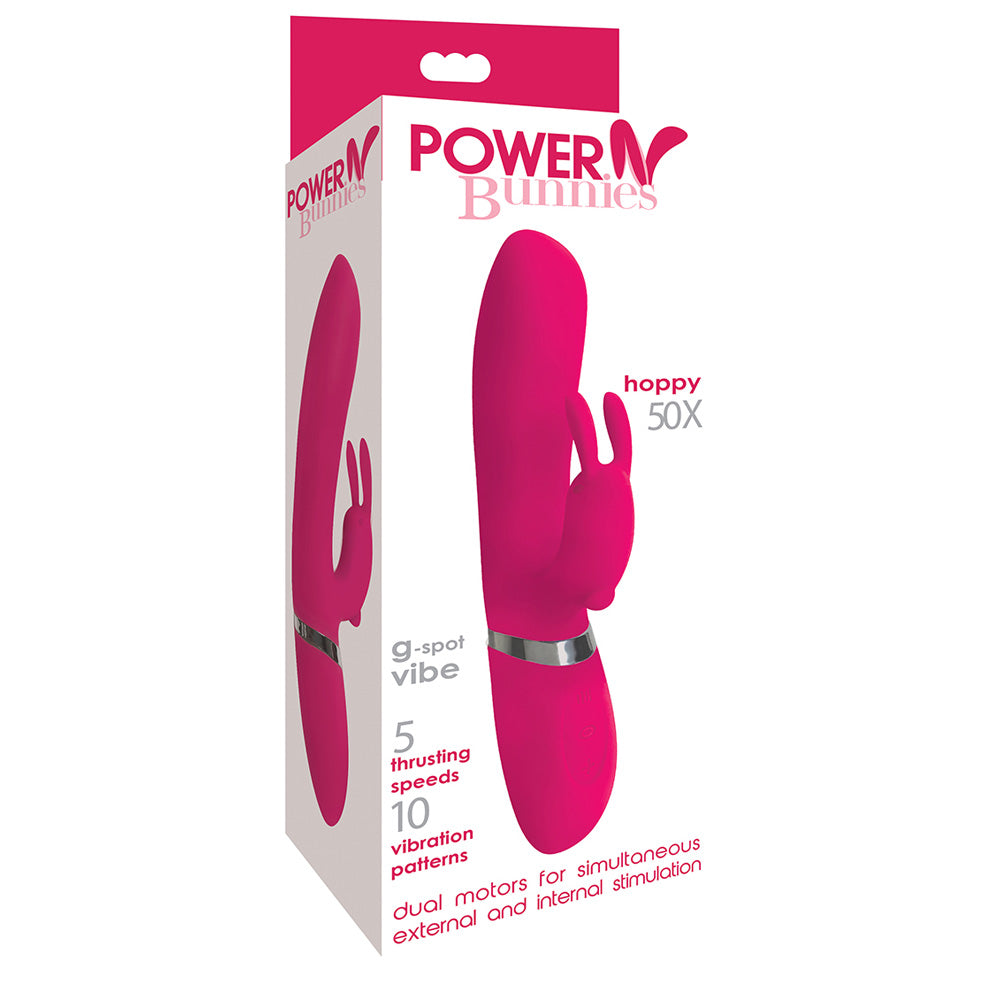 Power Bunnies Hoppy 50X Pink | 653078941036 | Available at EroticWarehouse.com