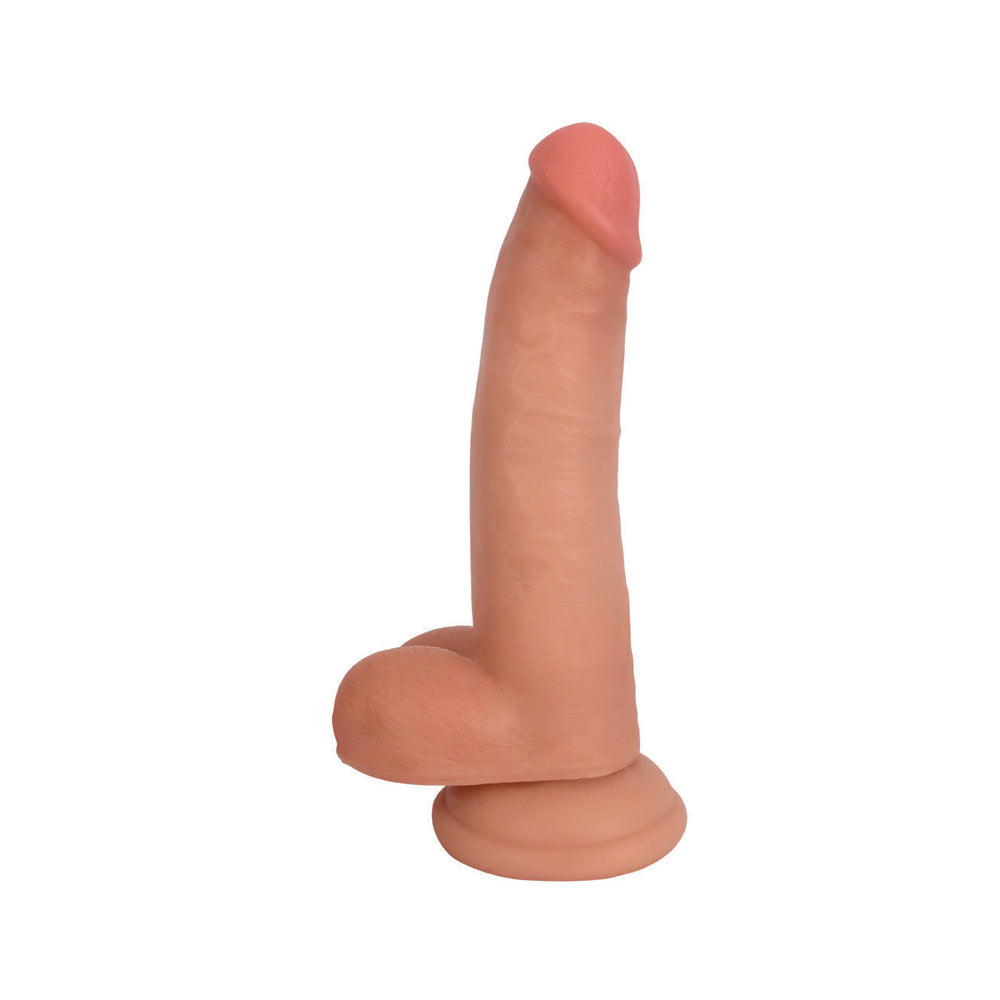 Jock 8" Bareskin Dong With Balls Vanilla | 653078941227 | Available at EroticWarehouse.com