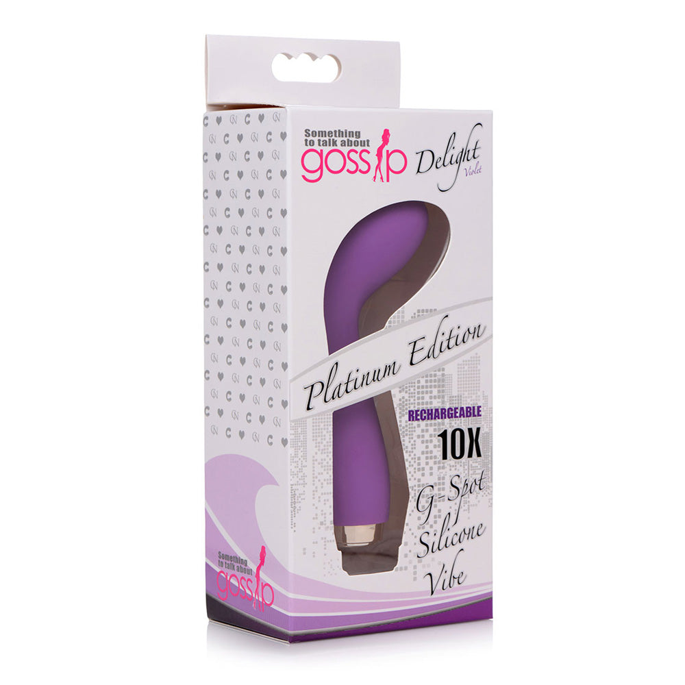 Gossip Delight 10X Rechargeable G Spot Mini Violet | 653078941838 | Available at EroticWarehouse.com