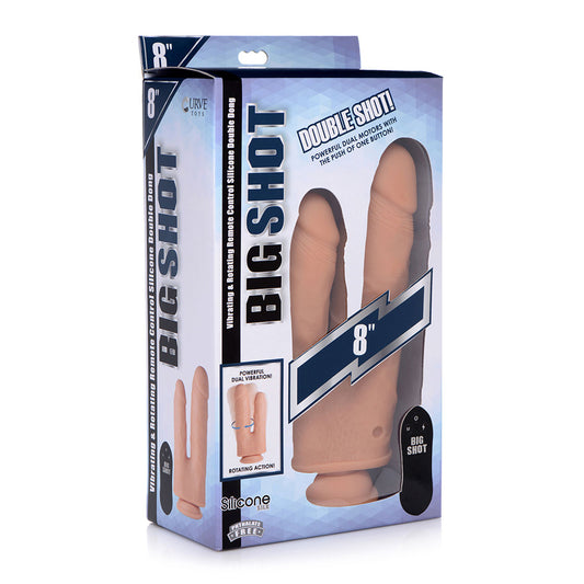 Big Shot 8" Double Shot Liquid Silicone Double Penetration Dildo | 653078941937 | Available at EroticWarehouse.com