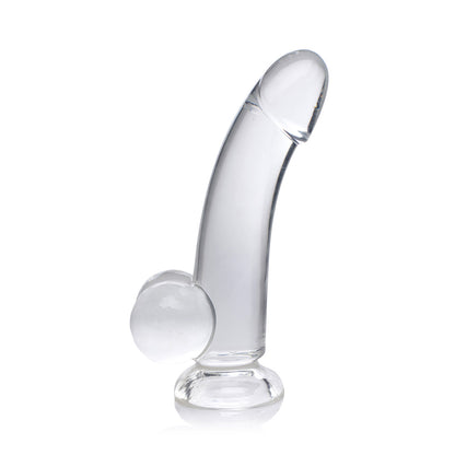 Jock C -Thru 8" Clear Tpe Dildo With Balls Clear | 653078941999 | Available at EroticWarehouse.com