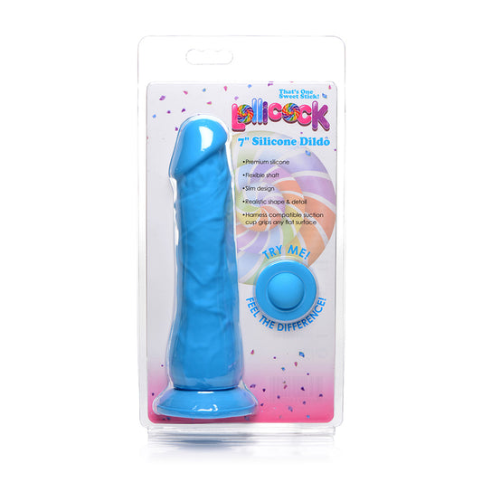 Lollicock 7" Silicone Dildo Without Balls Berry | 653078942224 | Available at EroticWarehouse.com