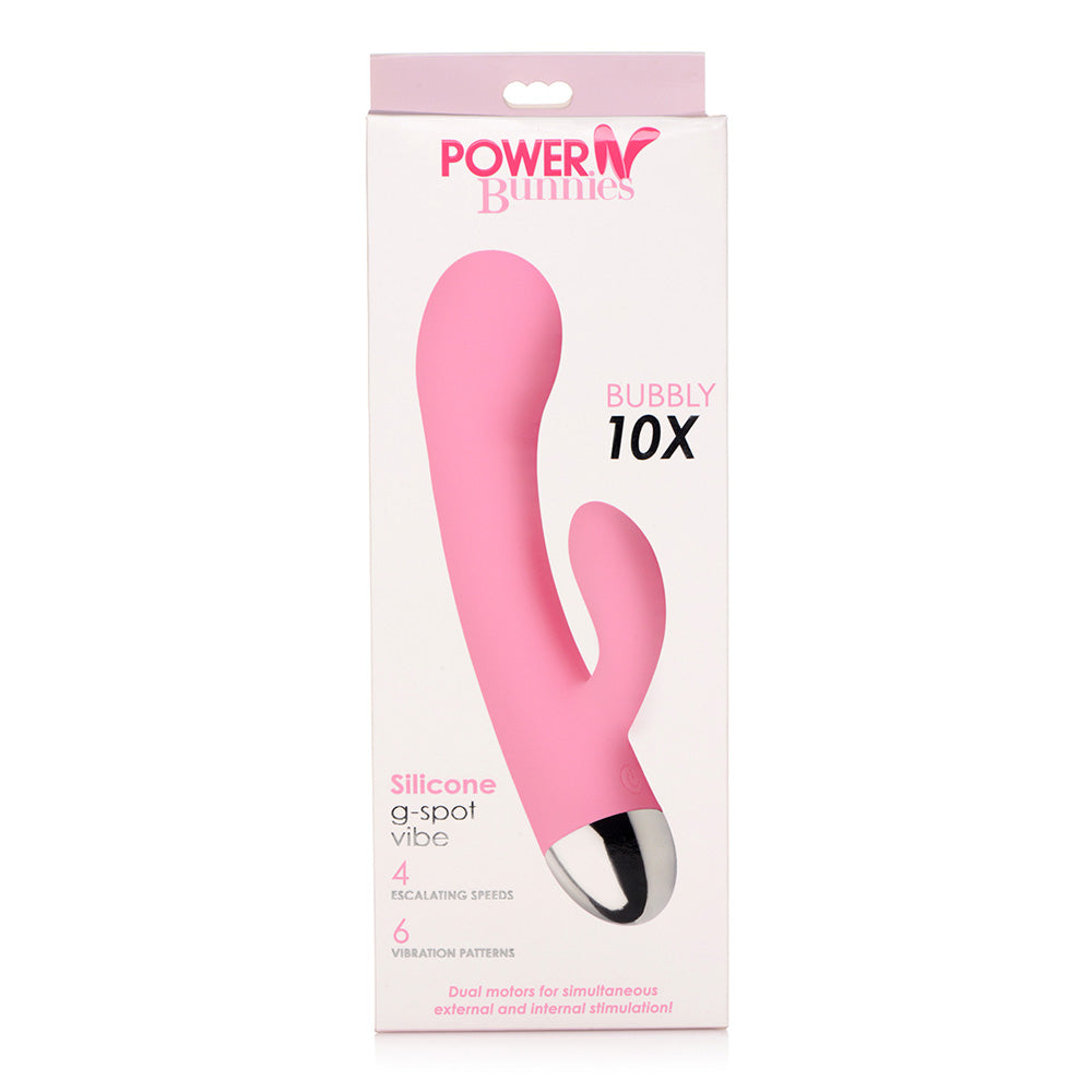 Power Bunnies Bubbly 10X Rabbit Pink | 653078942415 | Available at EroticWarehouse.com