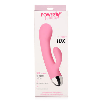 Power Bunnies Bubbly 10X Rabbit Pink | 653078942415 | Available at EroticWarehouse.com