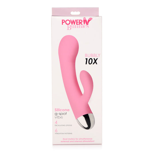 Power Bunnies Bubbly 10X Rabbit Pink | 653078942415 | Available at EroticWarehouse.com