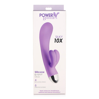 Power Bunnies Silky 10X Rabbit Lavender | 653078942422 | Available at EroticWarehouse.com