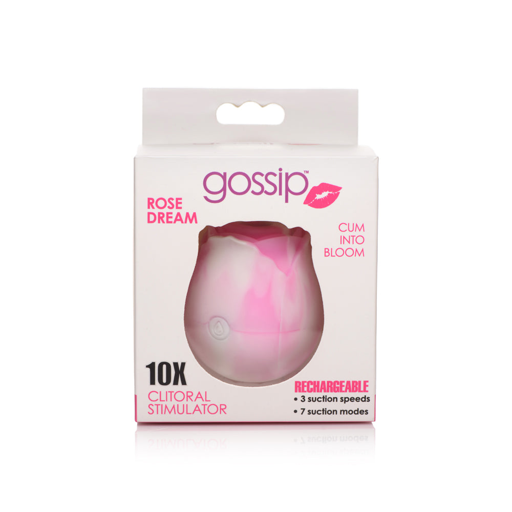 Gossip Rose 10X Silicone Suction Clit Stimulator Swirl | 653078943092 | Available at EroticWarehouse.com