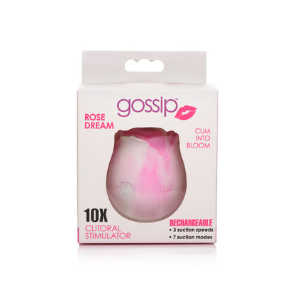 Gossip Rose 10X Silicone Suction Clit Stimulator Swirl | 653078943092 | Available at EroticWarehouse.com