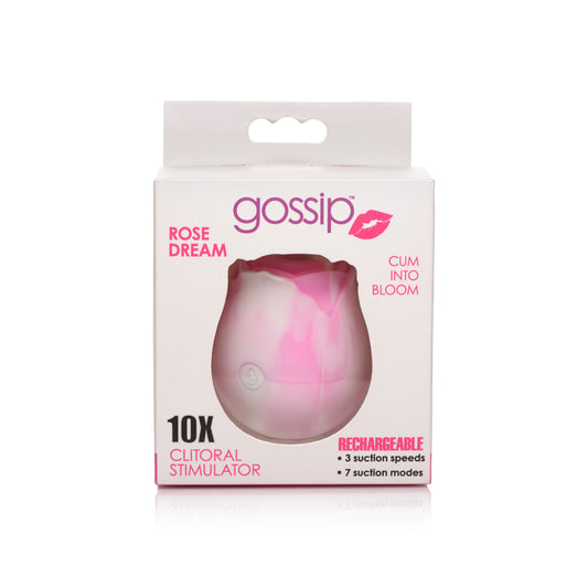 Gossip Rose 10X Silicone Suction Clit Stimulator Swirl | 653078943092 | Available at EroticWarehouse.com