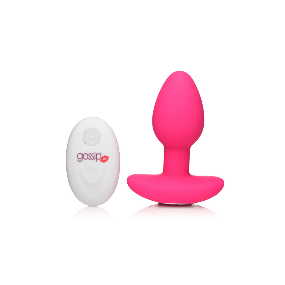 Gossip Pop Rocker 10 Function Rechargeable Butt Plug Magenta | 653078943108 | Available at EroticWarehouse.com