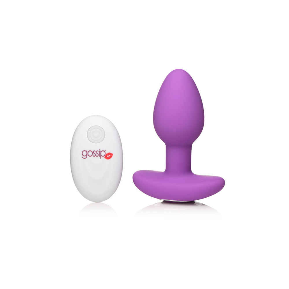 Gossip Pop Rocker 10 Function Rechargeable Butt Plug Violet | 653078943115 | Available at EroticWarehouse.com