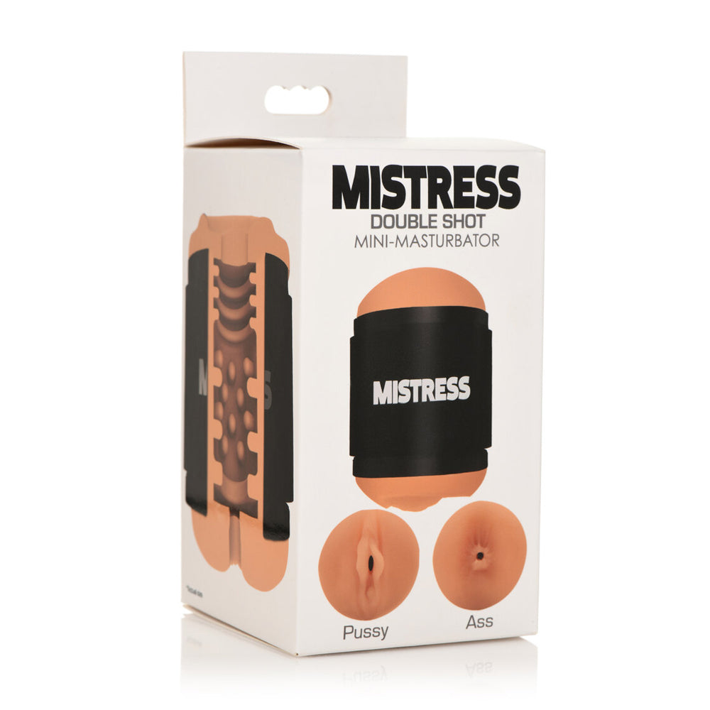 Mistress Double Shot Mini Masturbator Pussy & Ass Medium | 653078943191 | Available at EroticWarehouse.com