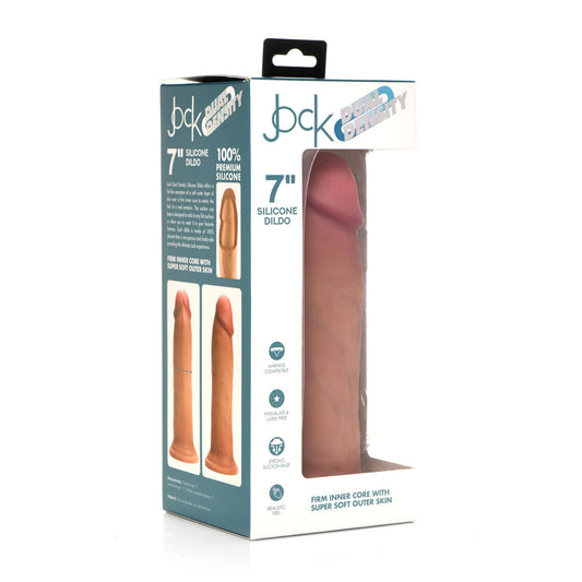 Jock 7" Dual Density Silicone Dildo Light | 653078943351 | Available at EroticWarehouse.com