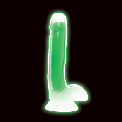 Lollicock 7'' Glow-In-The-Dark Silicone Dildo W/ Balls Green | 653078943504 | Available at EroticWarehouse.com