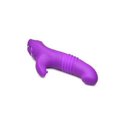 Gossip Blasters 7X Thrusting Silicone Rabbit Vibrator Violet | 653078943597 | Available at EroticWarehouse.com