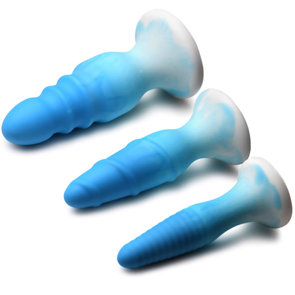 Simply Sweet Silicone Butt Plug Set Pink | 653078943757 | Available at EroticWarehouse.com