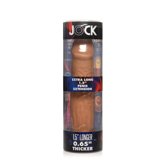 Jock Extra Long 1.5" Penis Extension Sleeve Medium | 653078943795 | Available at EroticWarehouse.com