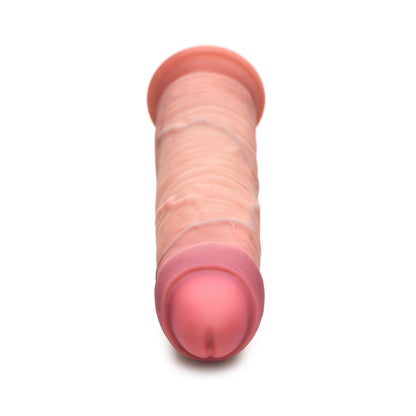 Jock 8.5" Uncut Dual Density Silicone Dildo Light | 653078943962 | Available at EroticWarehouse.com