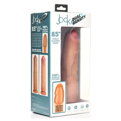 Jock 8.5" Uncut Dual Density Silicone Dildo Light | 653078943962 | Available at EroticWarehouse.com