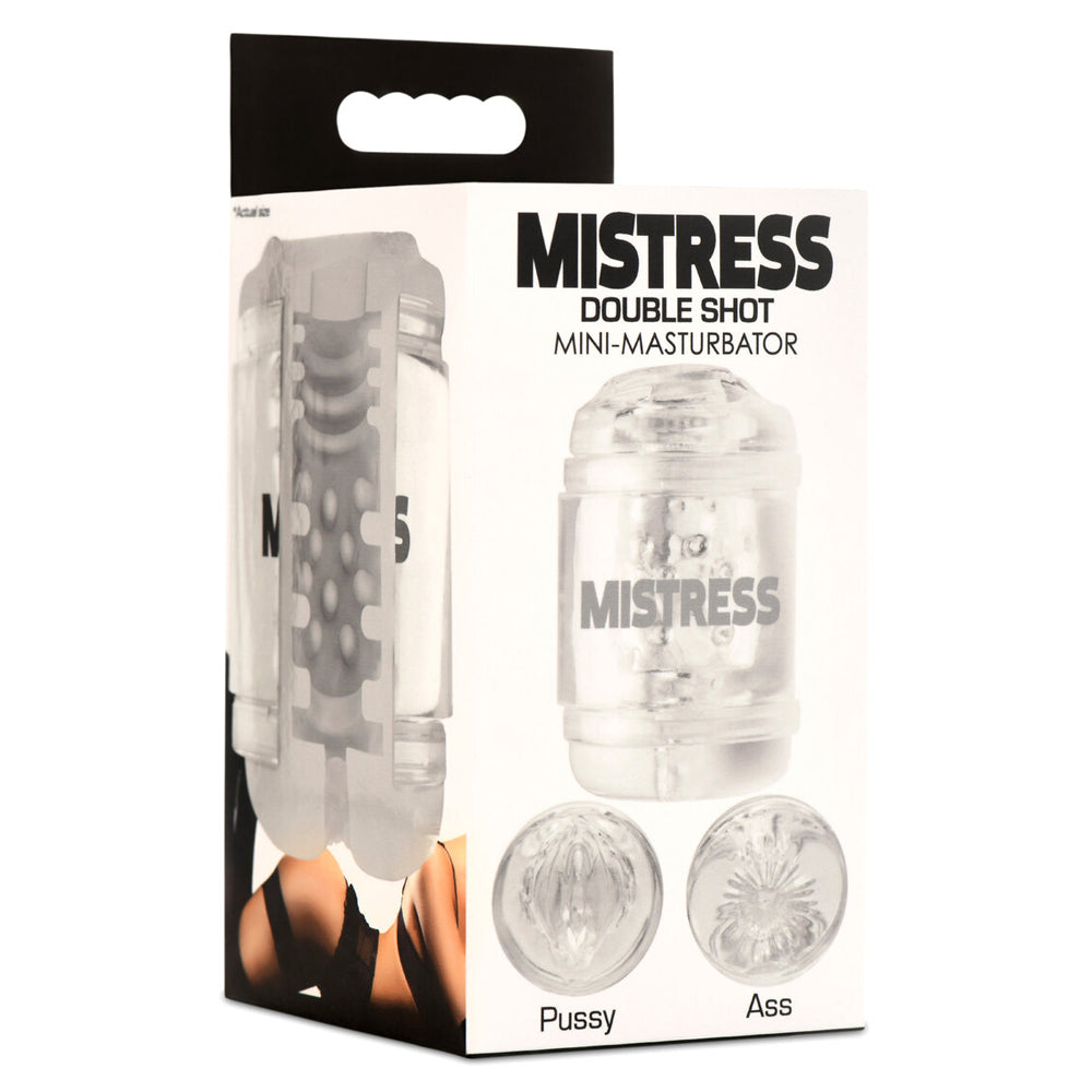 Mistress Double Shot Pussy & Ass Mini Masturbator | 653078944020 | Available at EroticWarehouse.com