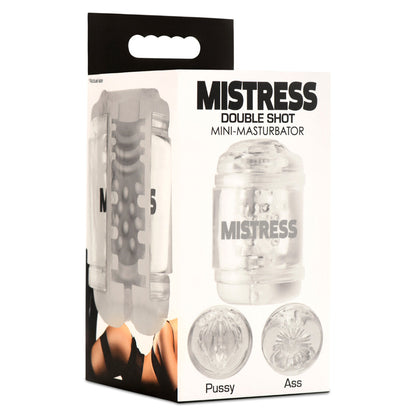 Mistress Double Shot Pussy & Ass Mini Masturbator | 653078944020 | Available at EroticWarehouse.com