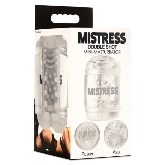 Mistress Double Shot Pussy & Ass Mini Masturbator | 653078944020 | Available at EroticWarehouse.com