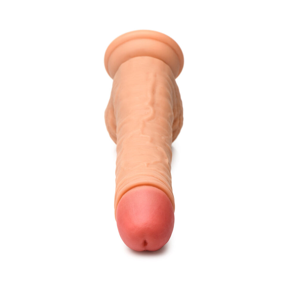 Thinz 7" Uncut Dildo With Balls Light | 653078944075 | Available at EroticWarehouse.com