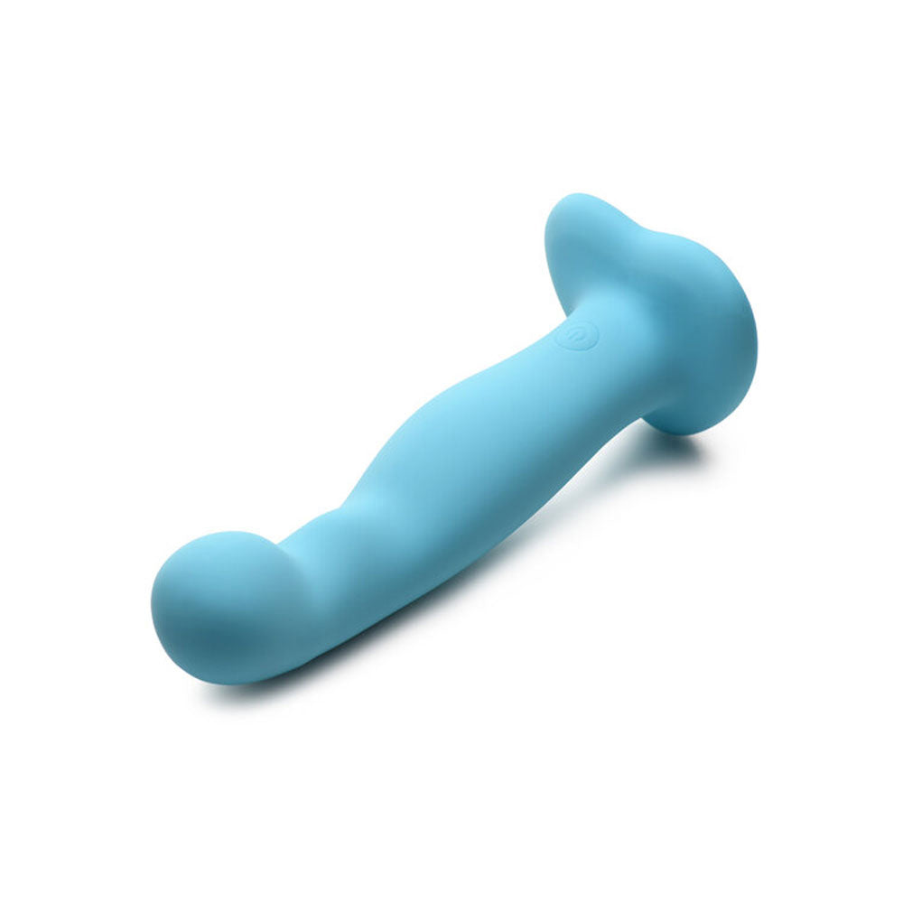 Simply Sweet 21X Vibrating Thick Silicone Dildo With Remote Blue | 653078944129 | Available at EroticWarehouse.com