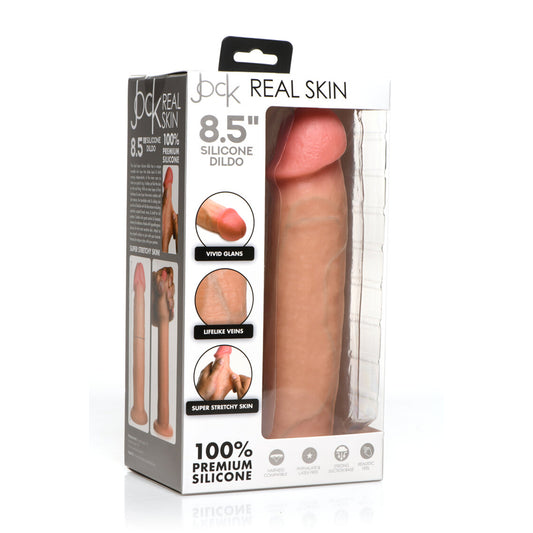 Jock 8.5" Realistic Skin Silicone Dildo Light | 653078944143 | Available at EroticWarehouse.com