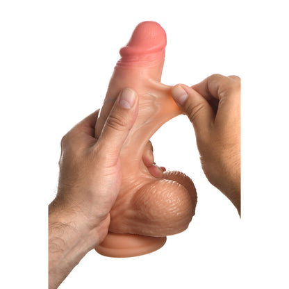 Jock 8" Realistic Skin Silicone Dildo With Balls Light | 653078944150 | Available at EroticWarehouse.com