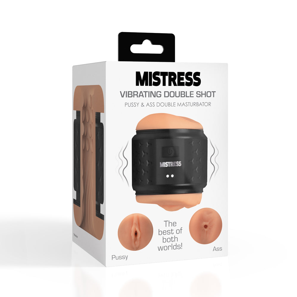 Mistress Pussy & Ass Vibrating Double Masturbator | 653078944624 | Available at EroticWarehouse.com