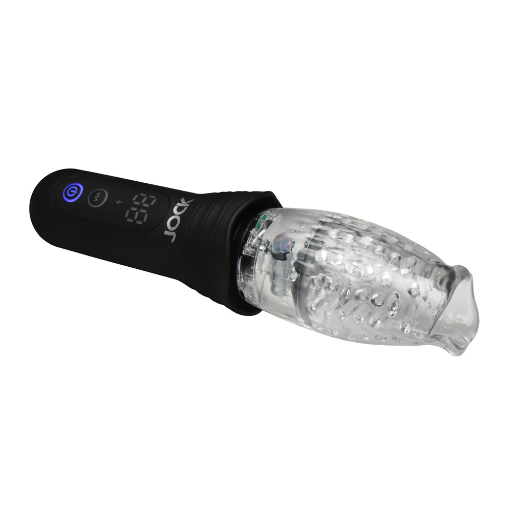 Jock Spinning, Thrusting, & Vibrating Masturbator | 653078944846 | Available at EroticWarehouse.com